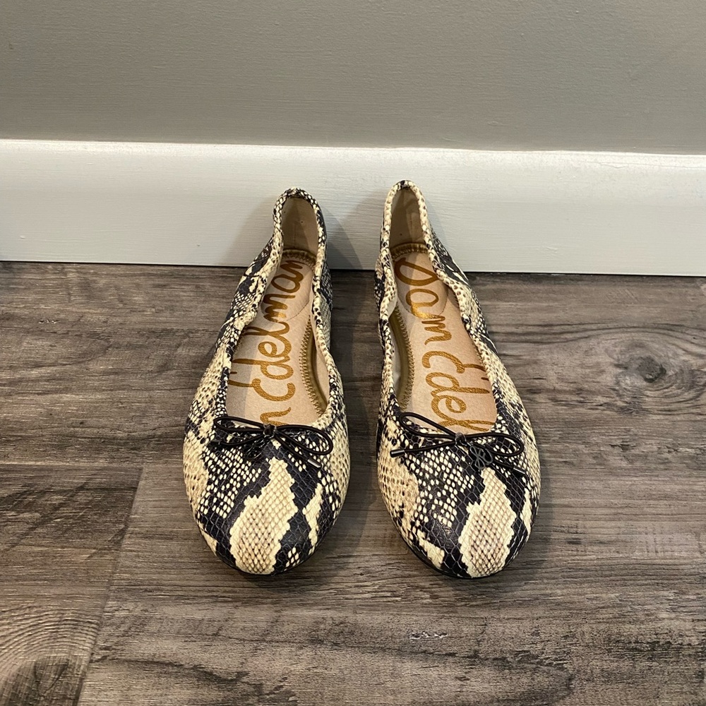 New In Box - Sam Edelman Snakeskin Ballet Flats